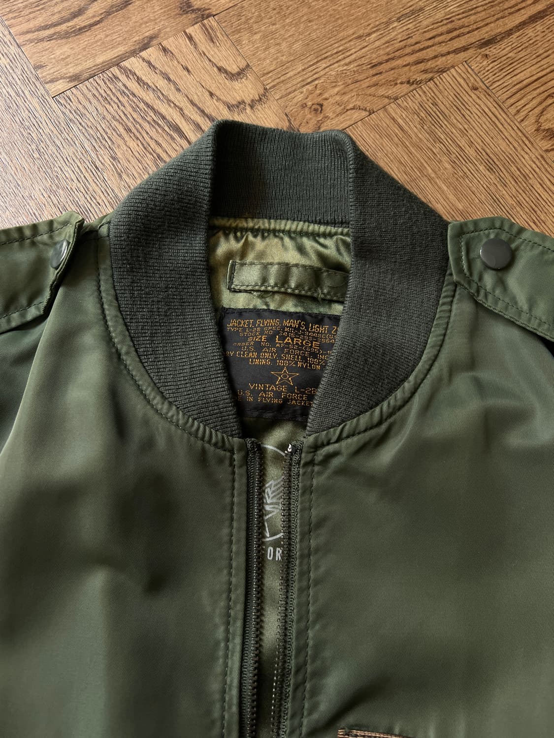 [L]U.S AIR FORCE 공군 타입 L-2B 플라이트 자켓 상품이미지2