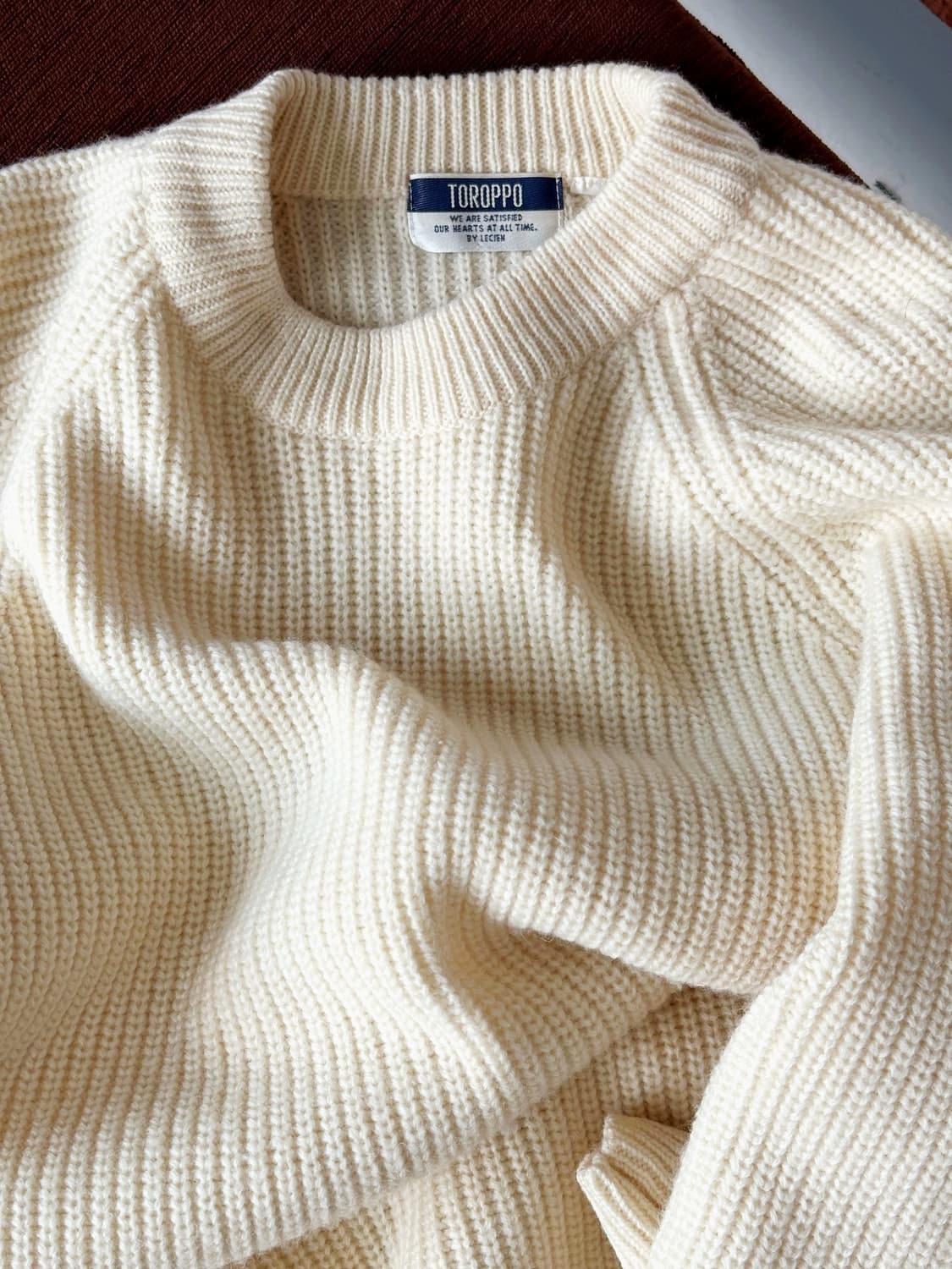 Wool crew neck heavy rib knit P/O 상품이미지2