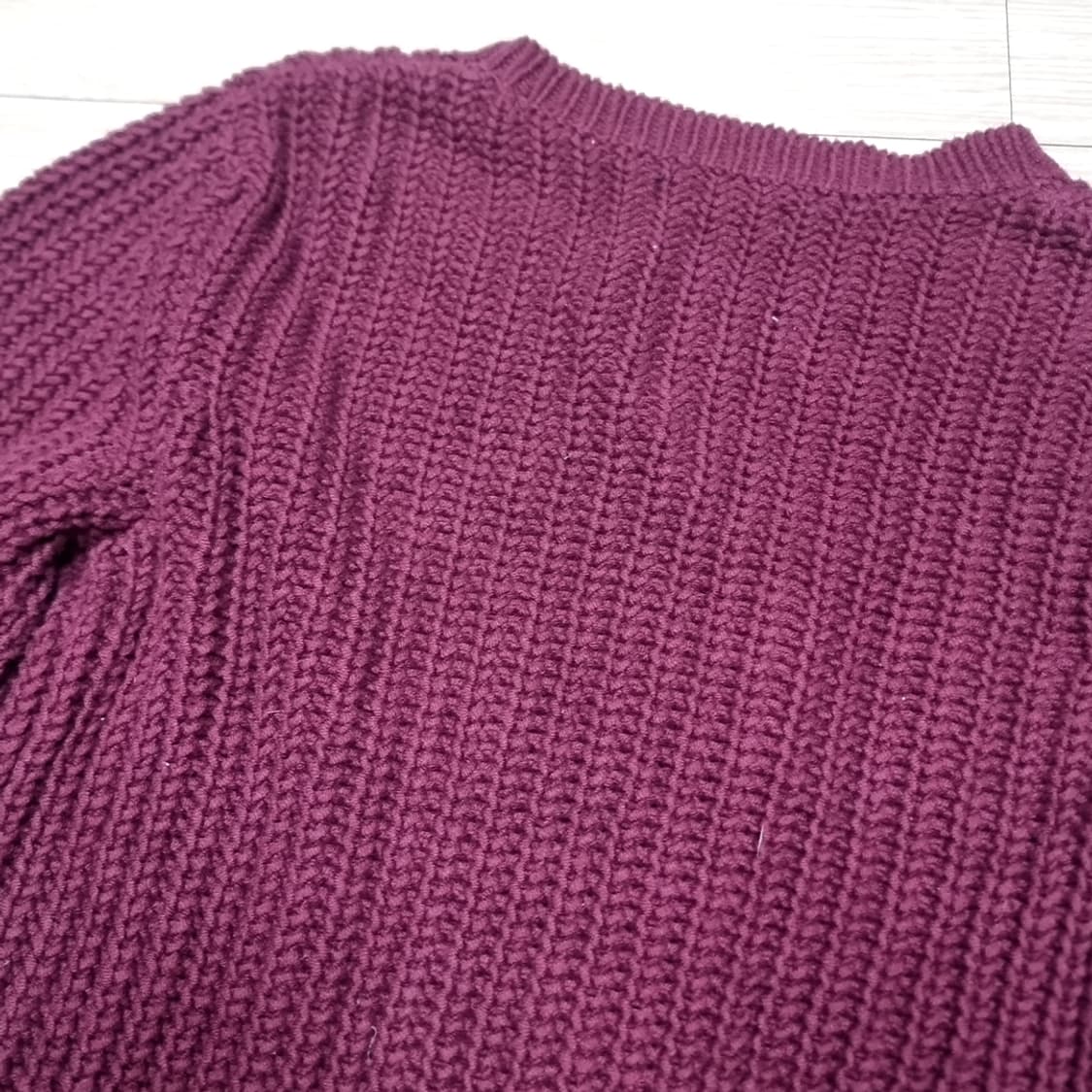 노티카 케이블 니트 스웨터 버건디(m) 상품이미지4