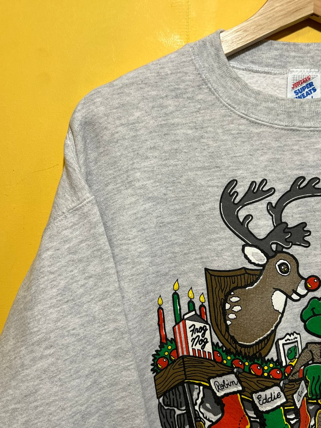 90s [L] USA 빈티지 크리스마스 그래픽 스웻셔츠 상품이미지3