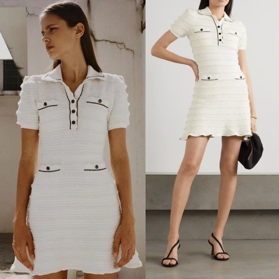 Self-portrait 셀프포트레이트 니트 미니원피스 상품이미지5