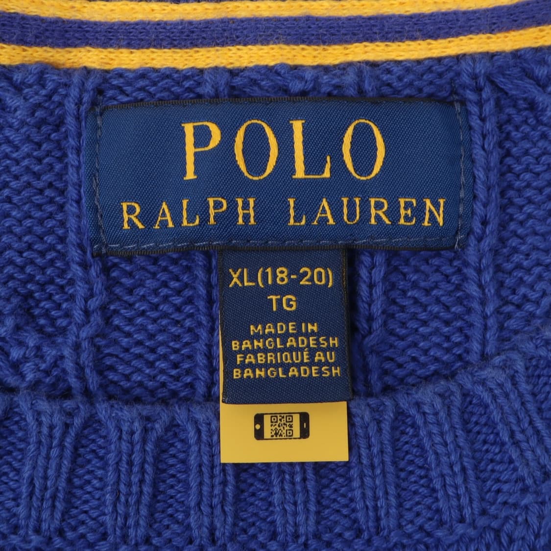 폴로 랄프로렌 블루 케이블 니트 스웨터 상품이미지8