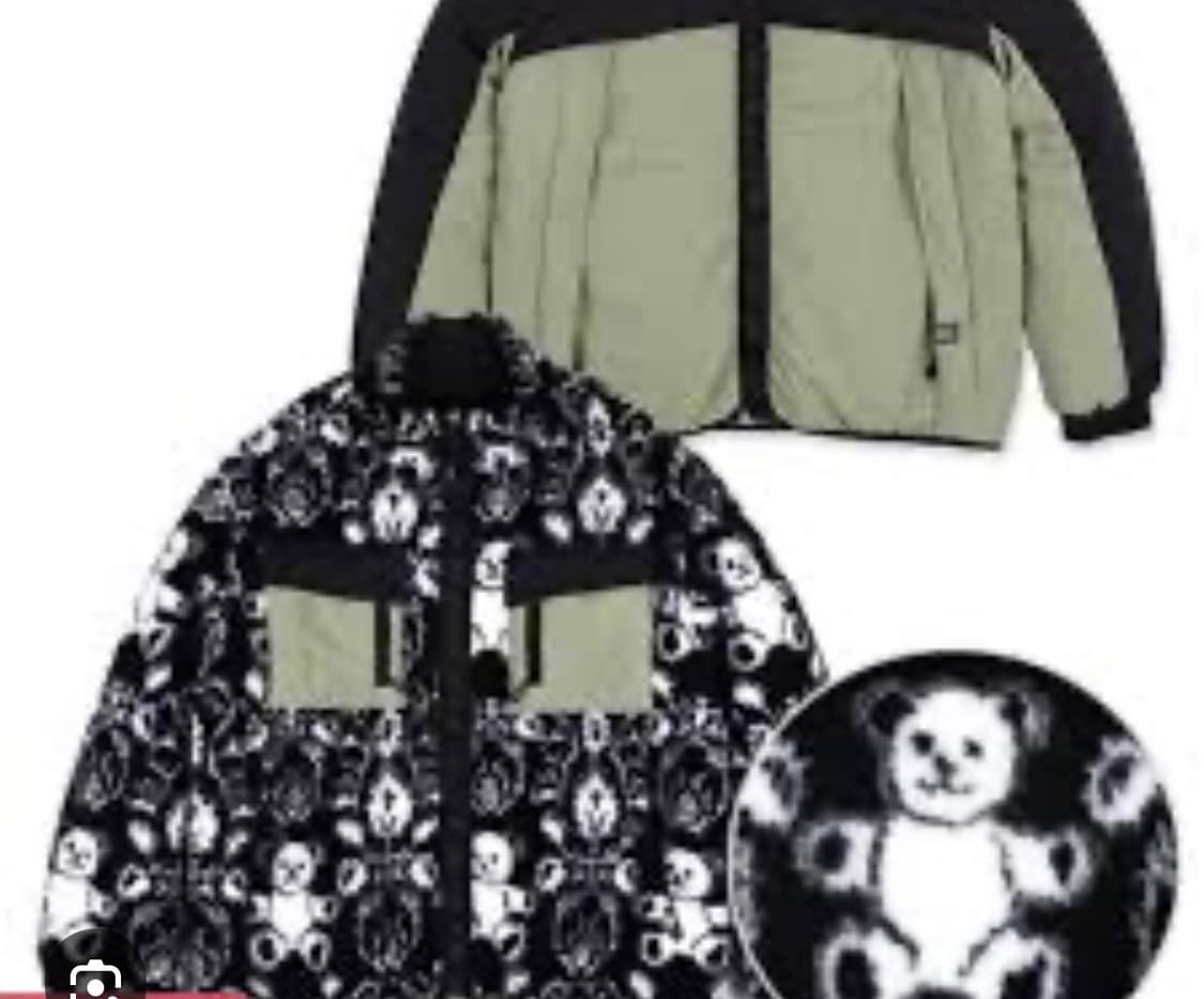 유쓰메쓰 한정판 리버서블 베어 플리스 재킷L 상품이미지2