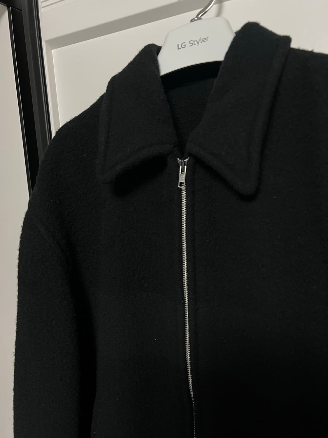 90s 꼼데 옴므 빈티지 CDG homme 울 자켓 블랙 상품이미지3