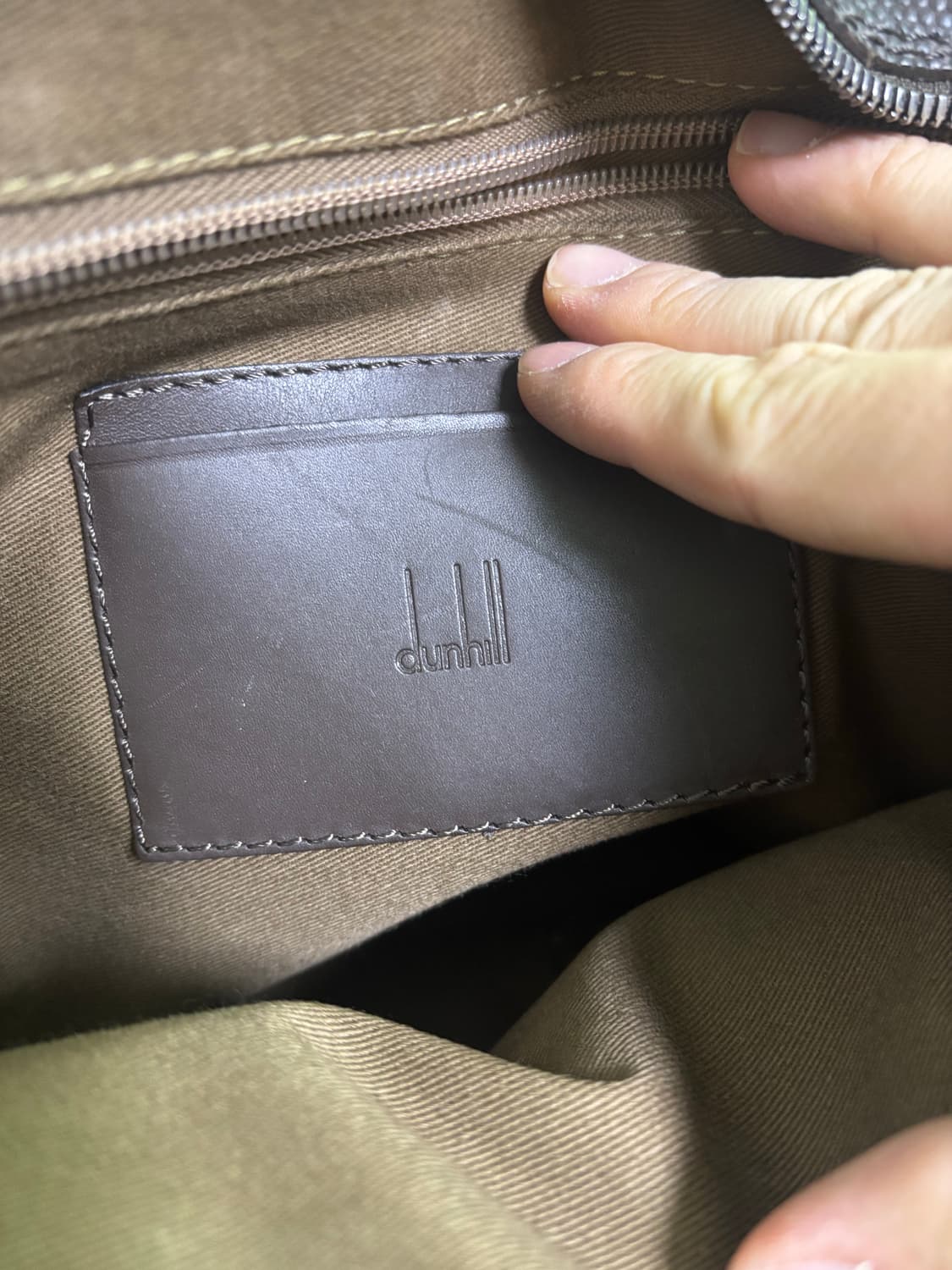 영국 브랜드 DUNHILL 가죽 컨버스 크로스백 상품이미지6