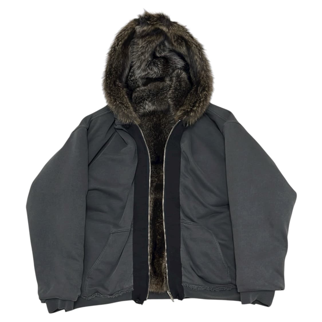 [XS] 하이더아커만 14FW 더블 레이어드 퍼 후디 상품이미지1