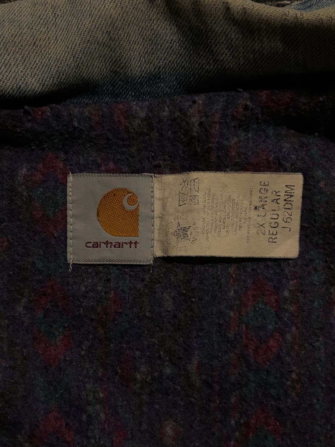 90‘s 칼하트 아즈텍 트러커 J62 DNM XXL USA🇺🇸 상품이미지7