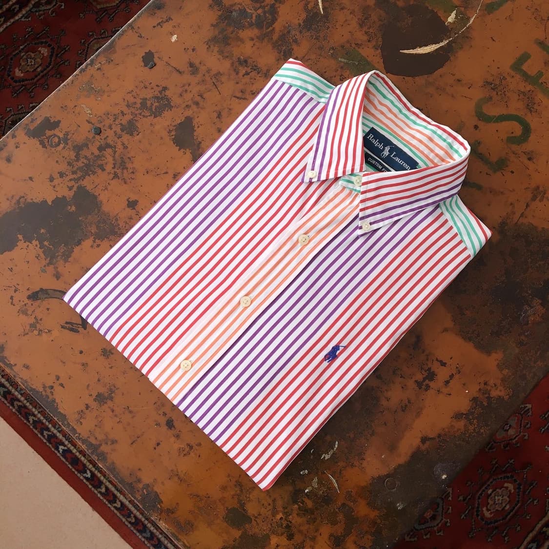 컬러링 스트라이프 셔츠 / 남자 102 여자 프리사이즈 상품이미지1