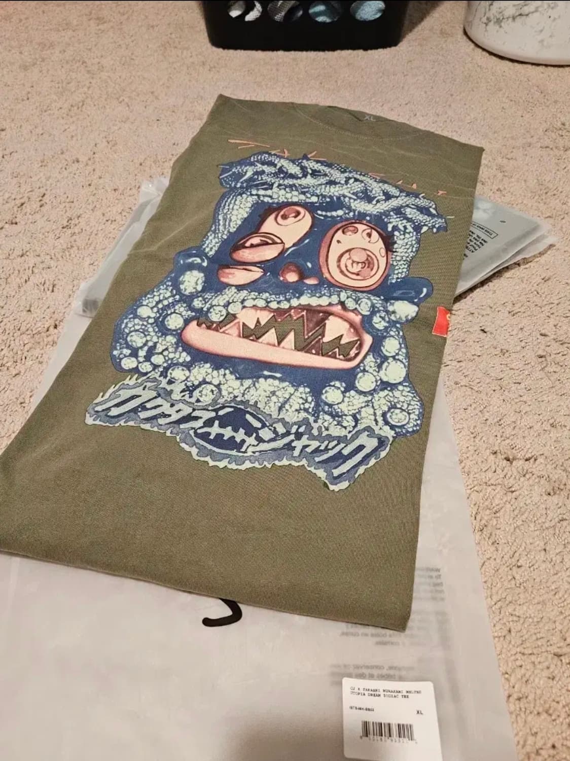 무라카미 타카시 x 캑터스잭 트래비스 스캇 유토피아 조디악 티셔츠 XL 상품이미지1