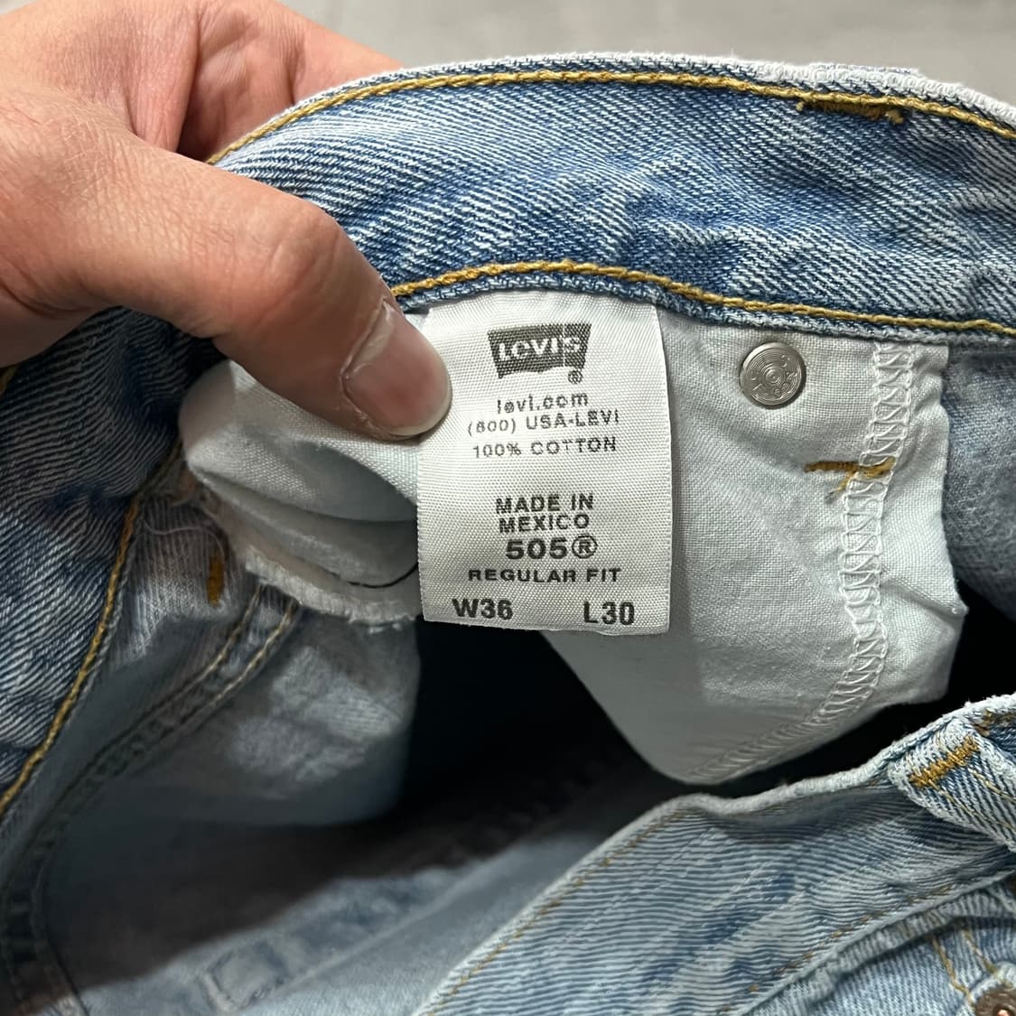  리바이스 505 데님팬츠 y15474 상품이미지7