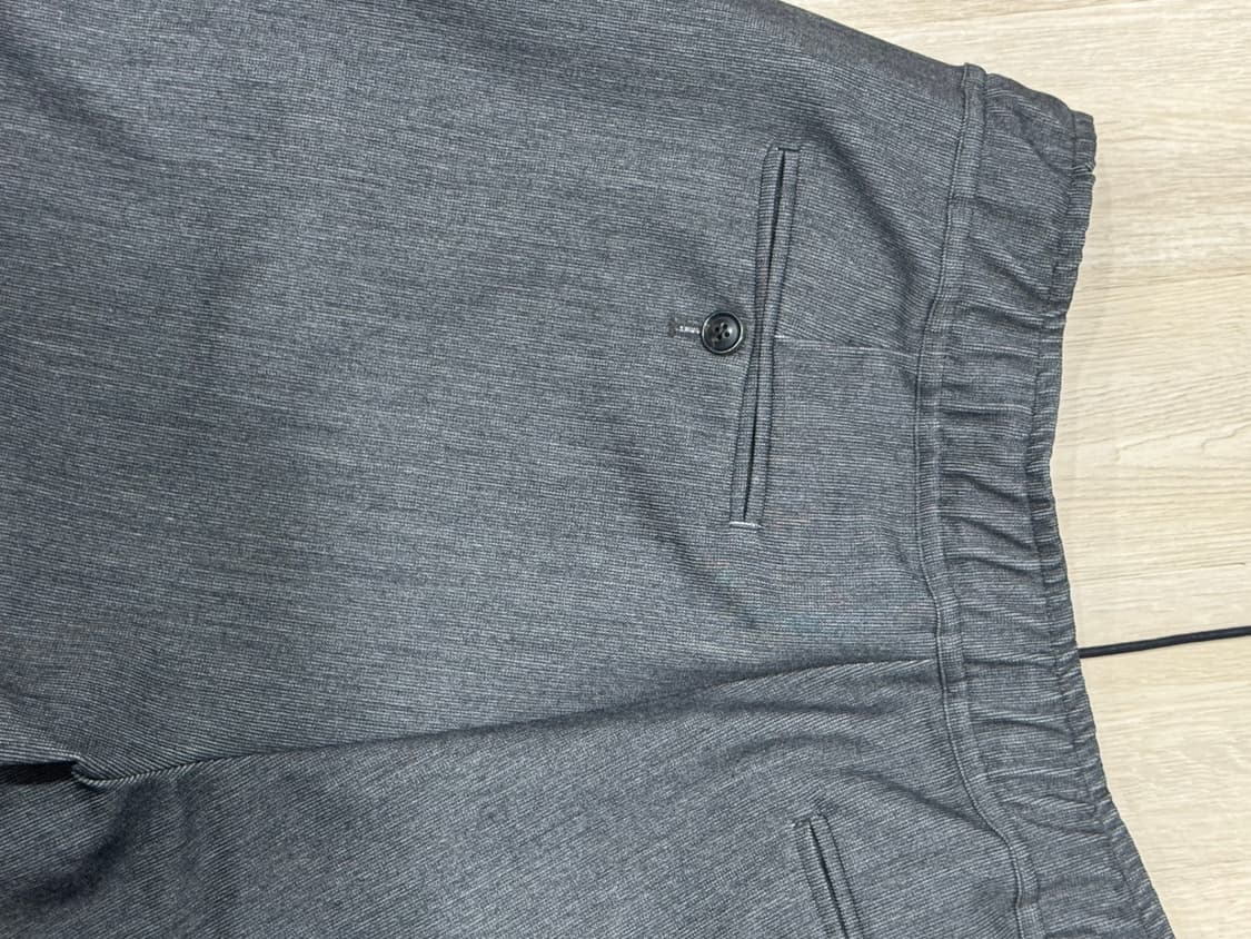 모노프리베 Textured String Pants - Grey 상품이미지8