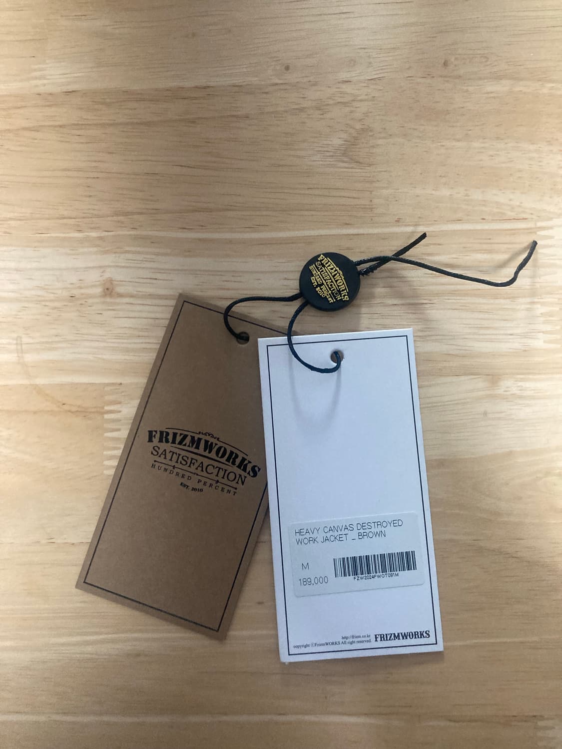 프리즘웍스 캔버스 워크자켓 M 새상품 상품이미지4