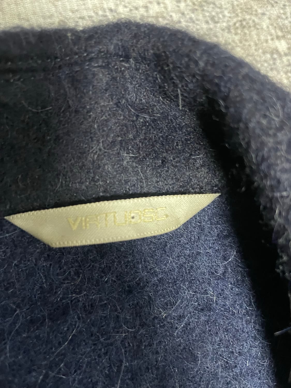 80s vtg VIRTUOSO ALPACA coat 상품이미지4