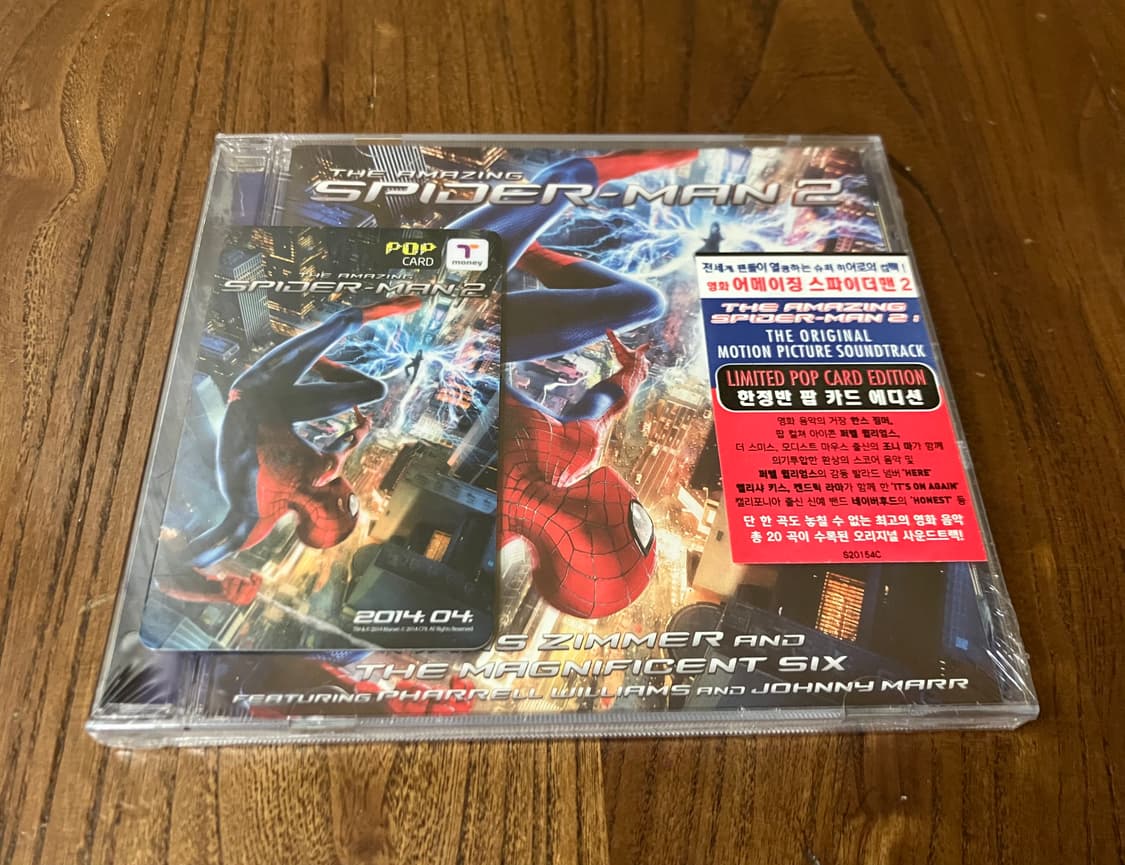 마블 어메이징 스파이더맨 2 OST 한정판팝카드에디션 라이센스 초판 CD 상품이미지1