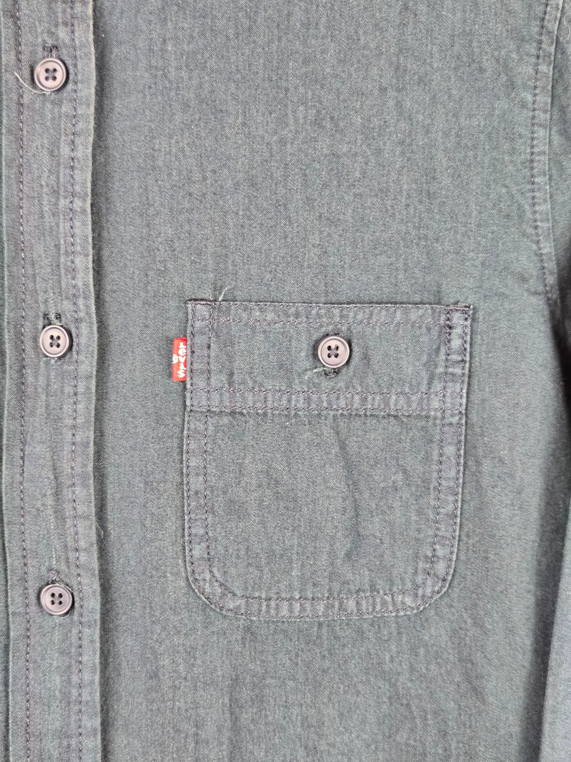 [무료배송]리바이스 S 여성 워싱 얇은 데님 청 긴팔 셔츠 상품이미지3