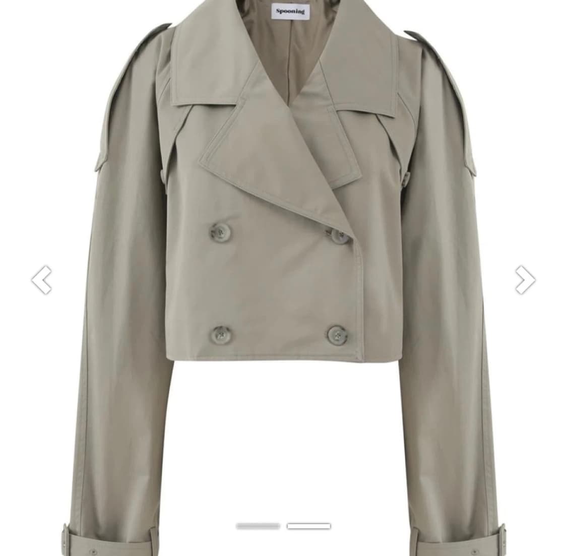 세트) REWORK 크롭트렌치 셋업 카키 s/m 상품이미지1