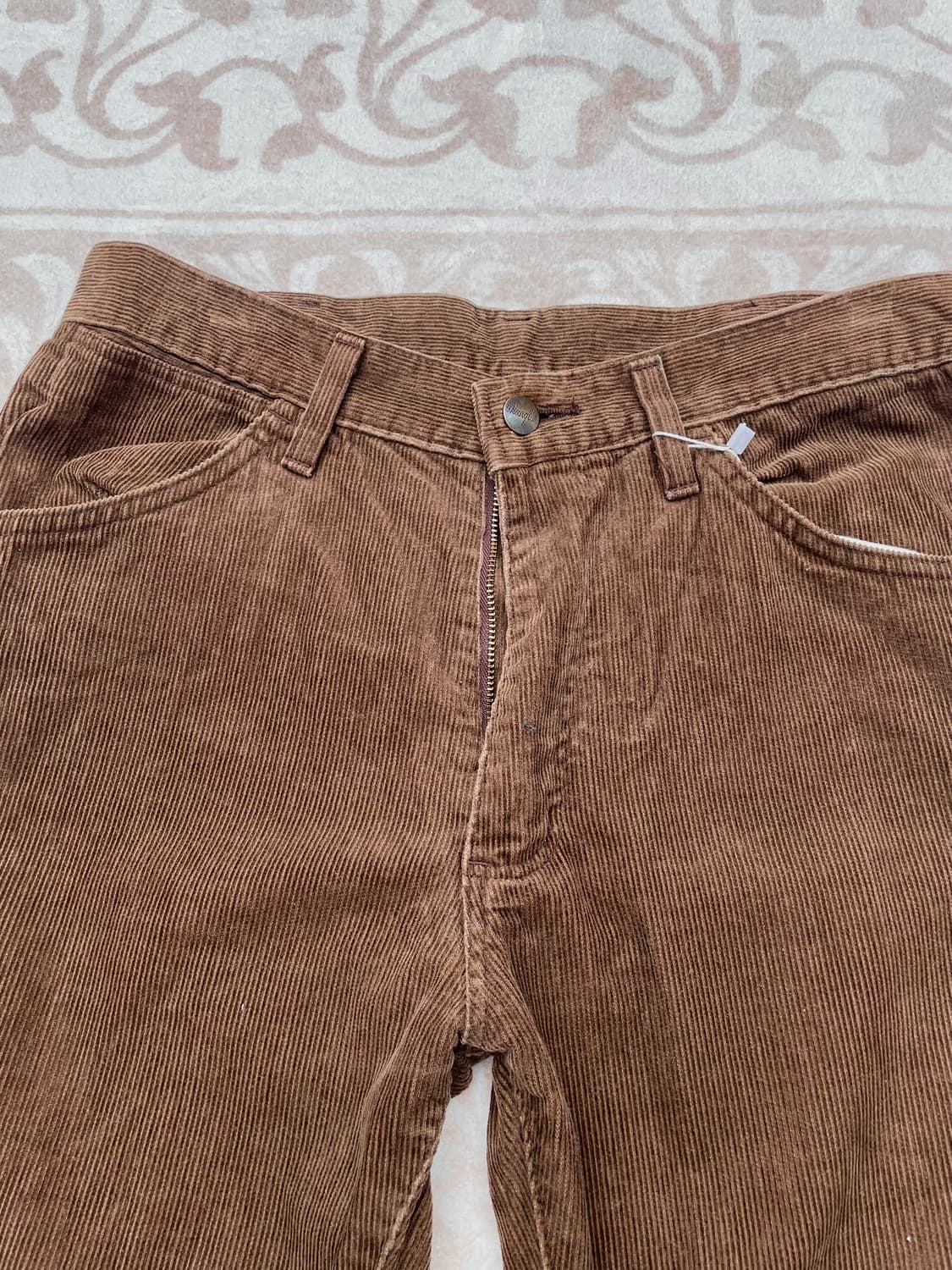 랭글러 브라운 코듀로이 웨스턴 부츠컷 상품이미지3