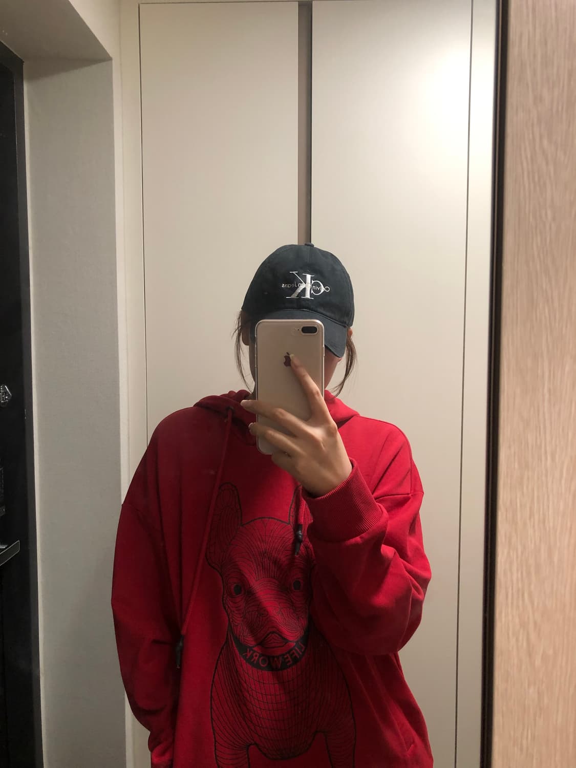 라이프워크 후드티(레드) 상품이미지1