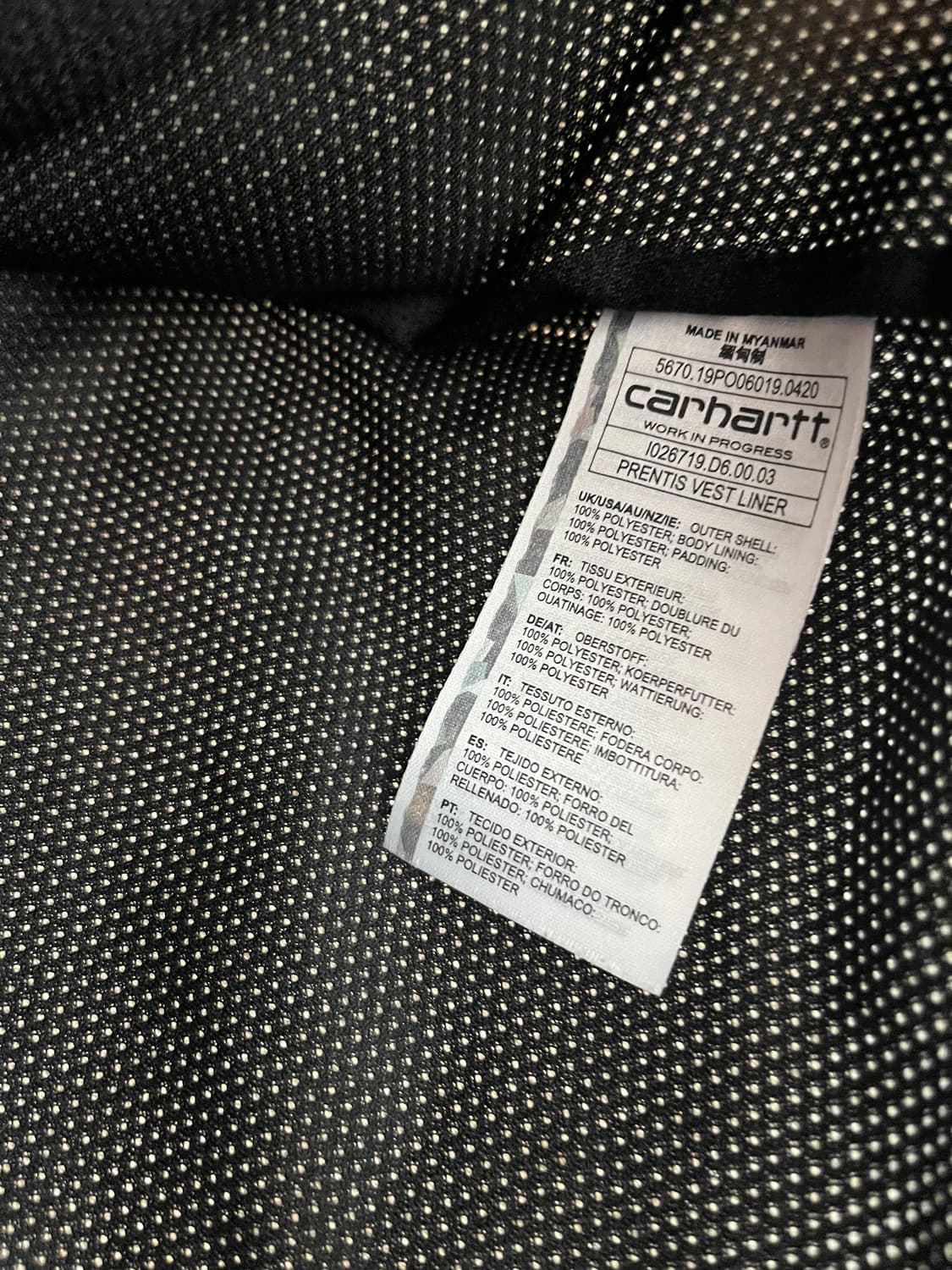 칼하트 프렌티스 베스트 라이너 후리스 [S] 상품이미지6