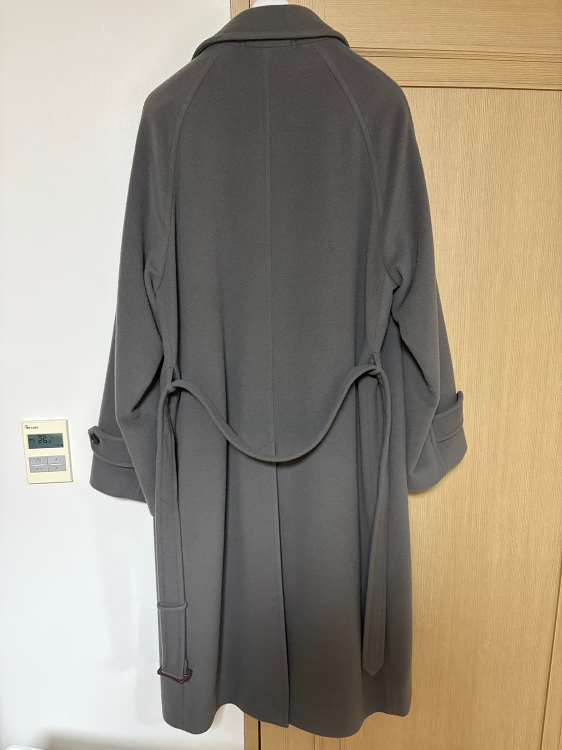 [새상품 4사이즈]오라리 울 캐시미어 모저 코트 그레이 상품이미지3