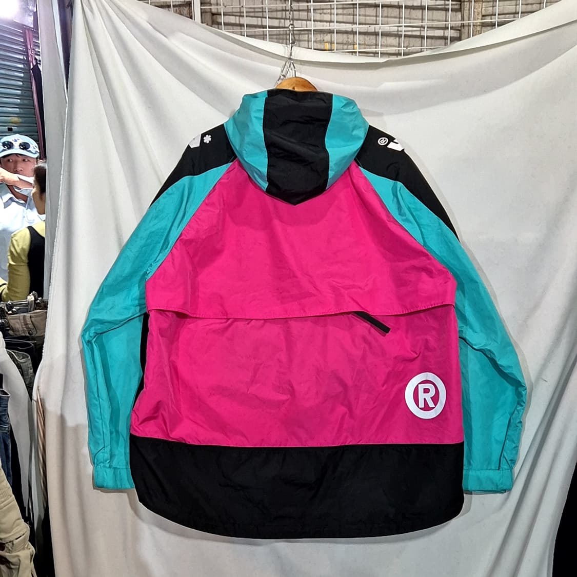 Bape 베이프 컬러블록 포켓터블 나일론 자켓 상품이미지9