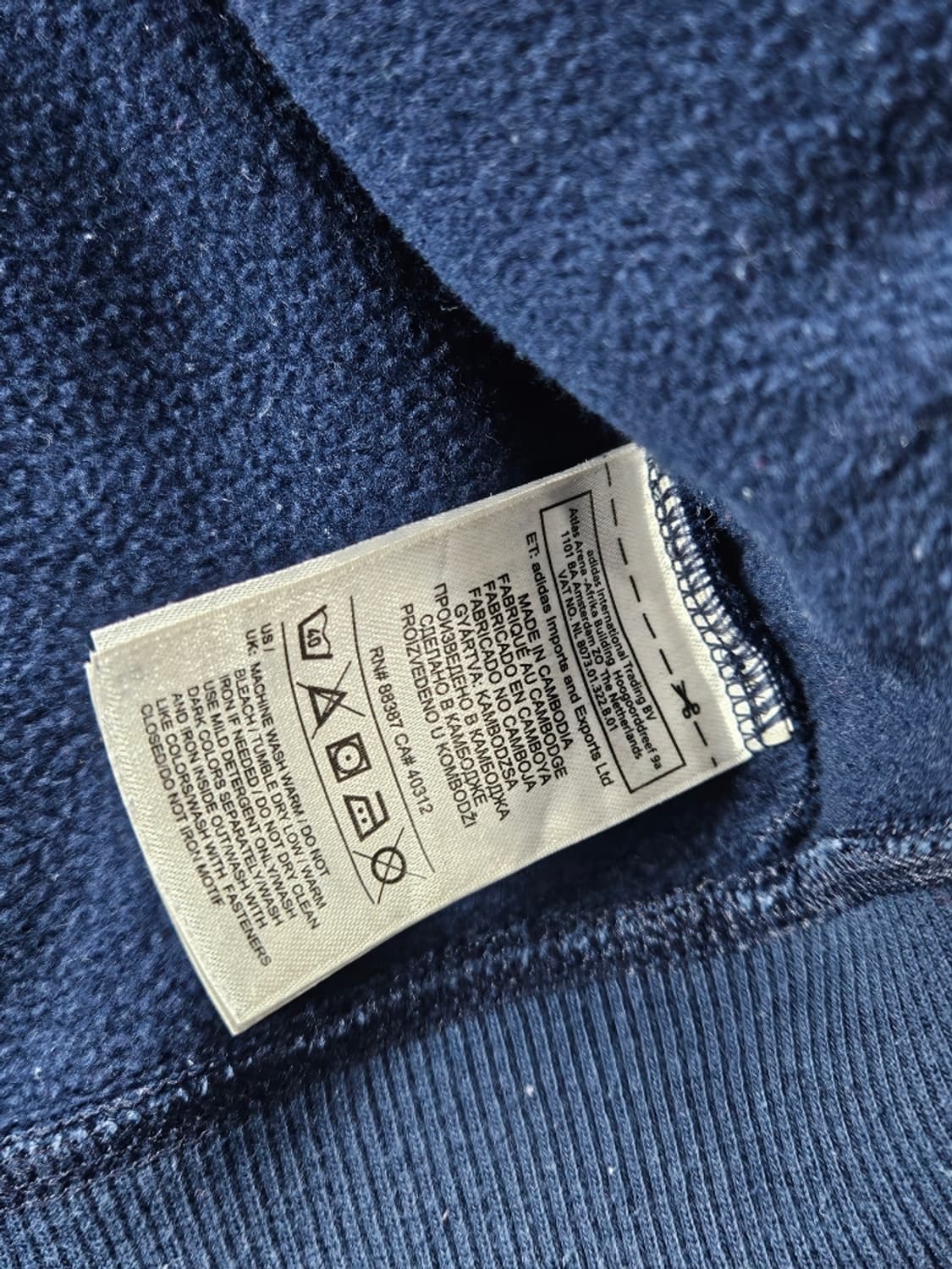 아디다스 포켓베스트 다잉 커스텀 스웻 후드 집업 ( XL )/ 10997 상품이미지9