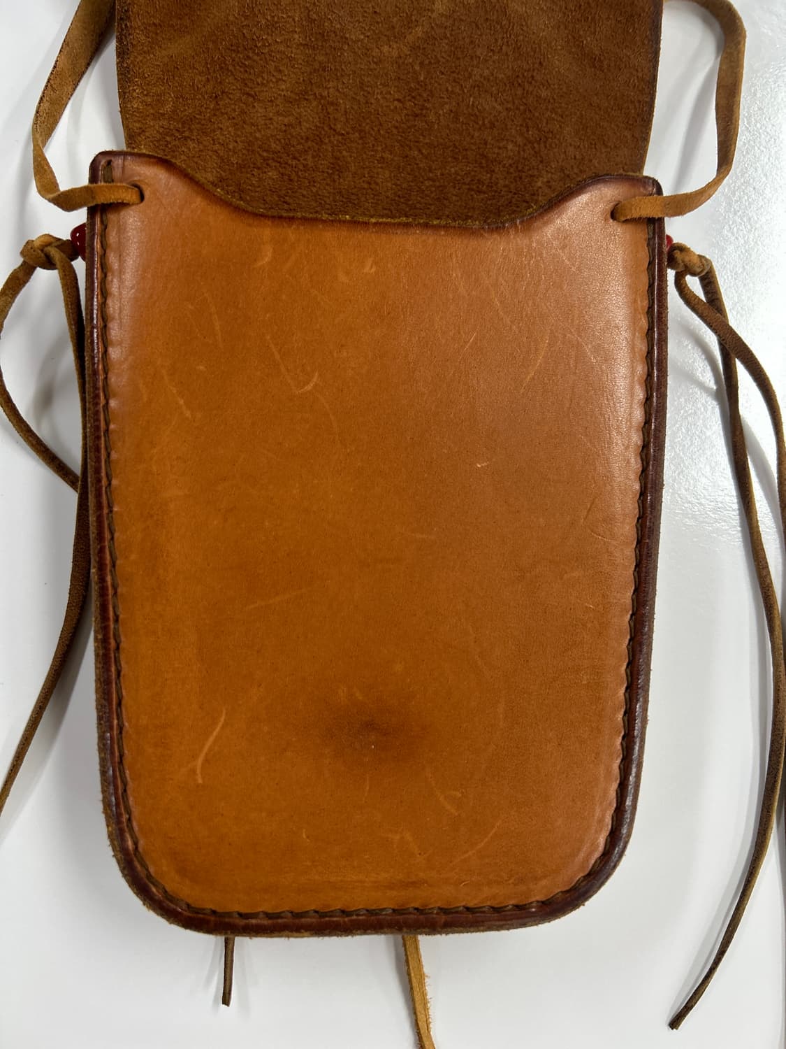 goros 고로스 네츄럴 새들레더 성게 터키석 콘초 웨이스트백 상품이미지4