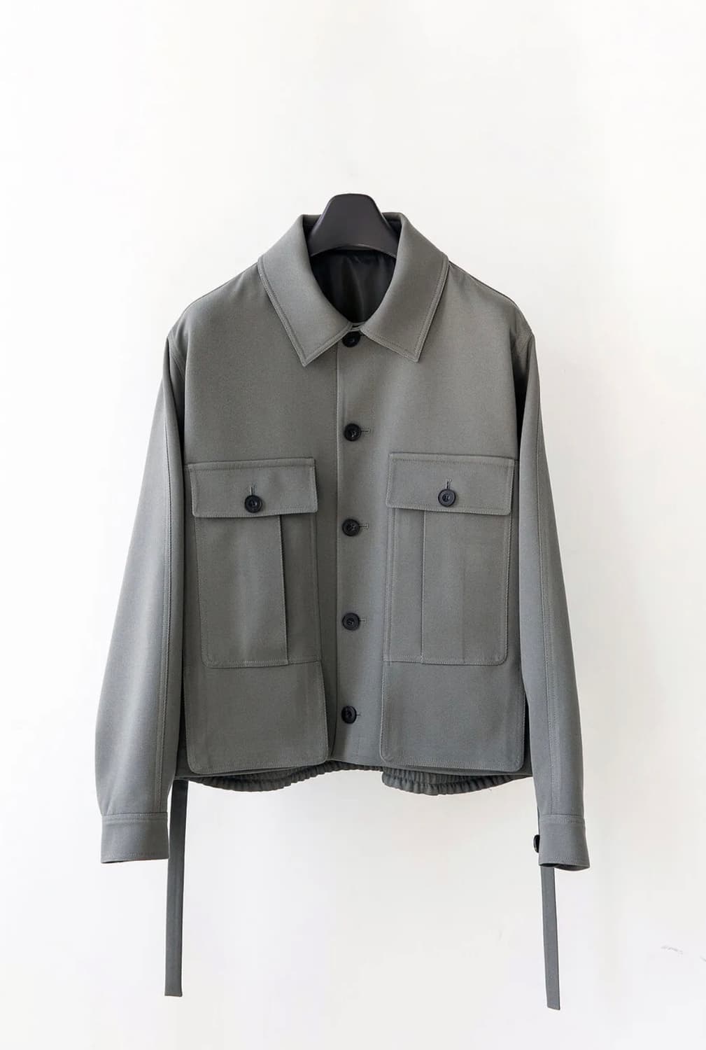 [새상품] S) 주앙옴므 카고 크롭 자켓 블루종 그레이 상품이미지2