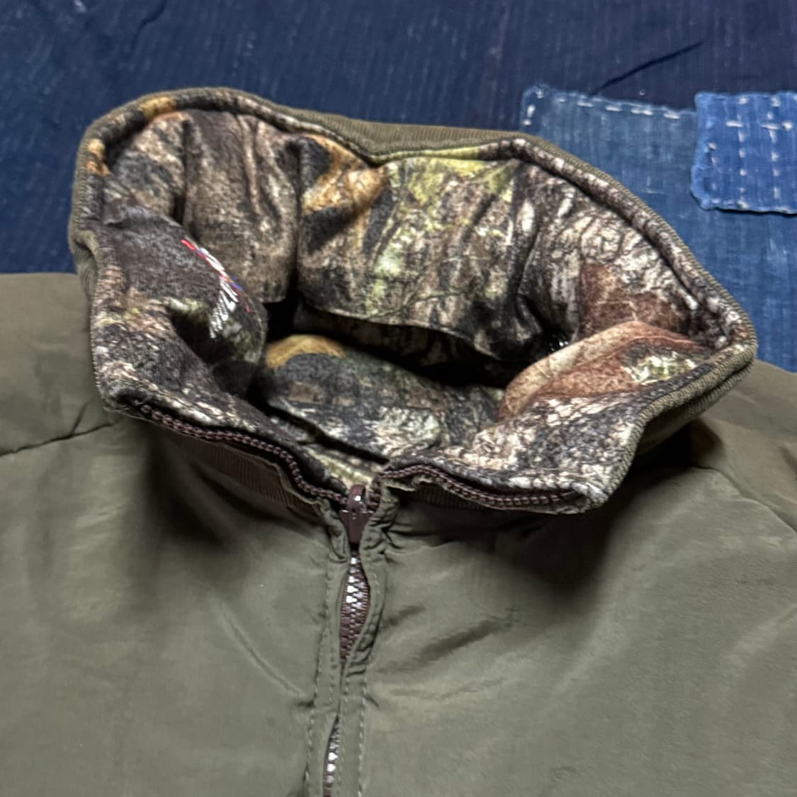 80‘s 울리치 코튼우드 카모 패턴 리버시블 마운틴 파카 XL 상품이미지6