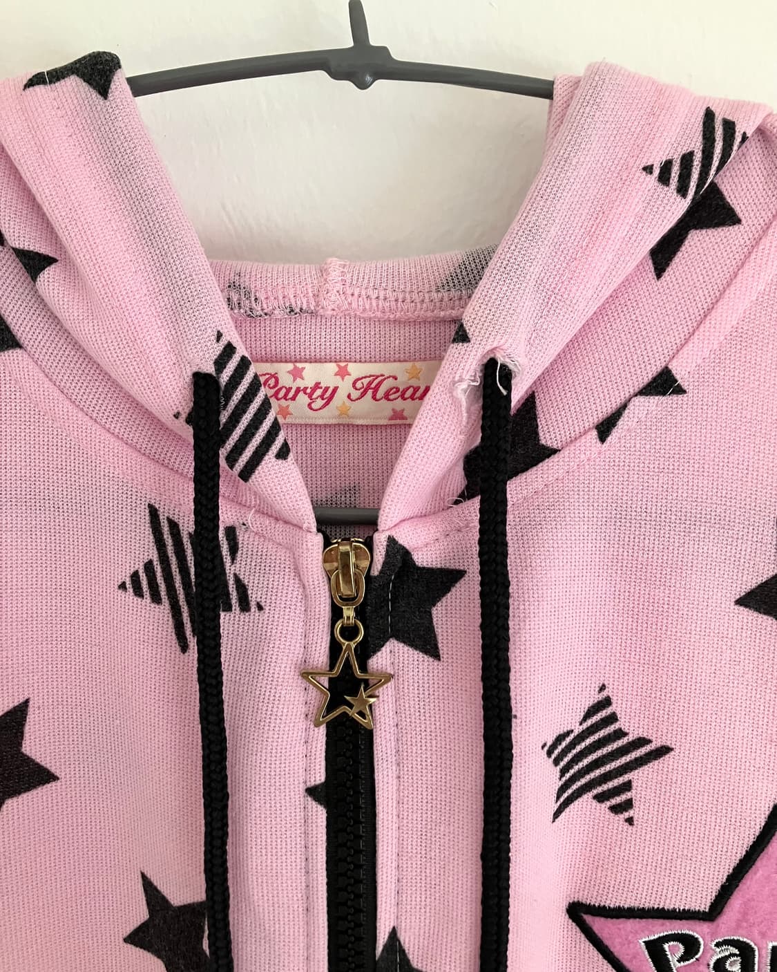 핑크 스타 점프슈트 후드집업 상품이미지4