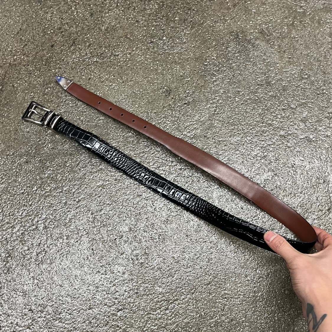 Torino 빈티지 가죽 벨트 (34-38“) 상품이미지4