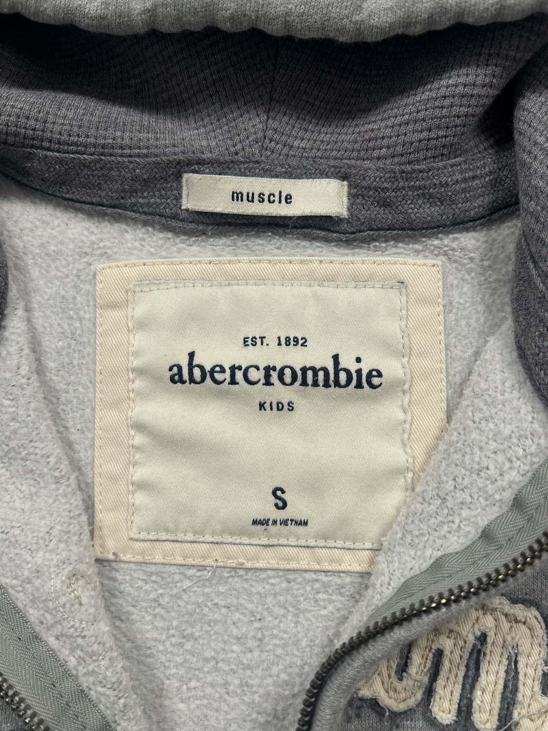 아베크롬비 그레이 후드집업 상품이미지6