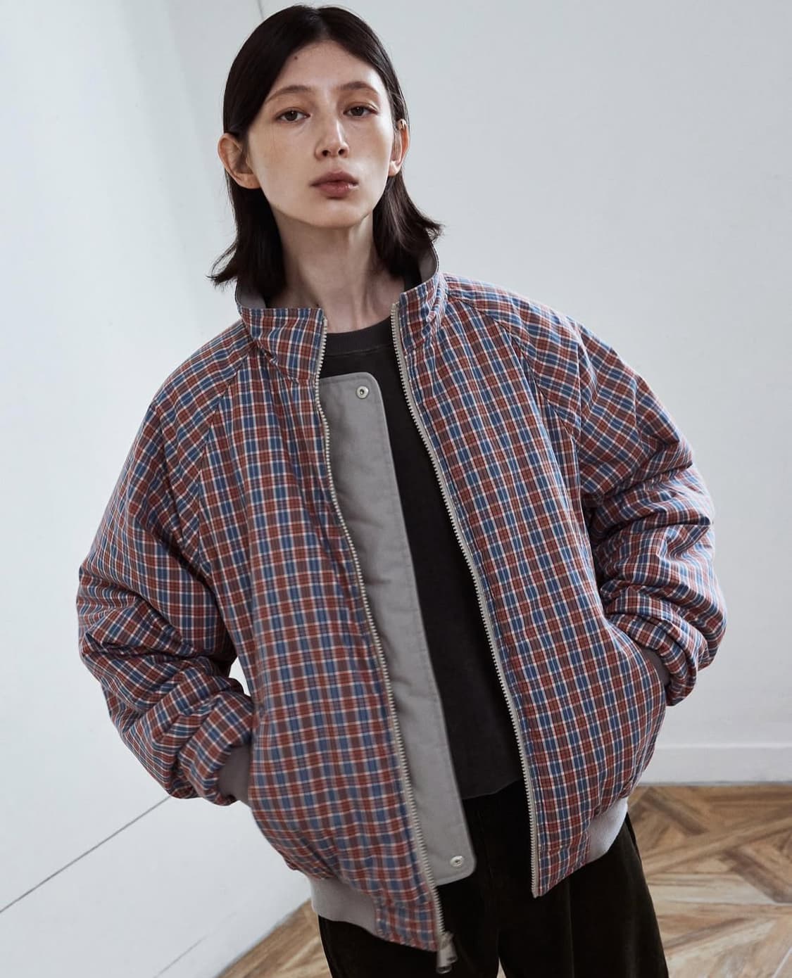 헤리티지플로스 리버시블 봄버자켓 S 사이즈 팝니다 상품이미지3