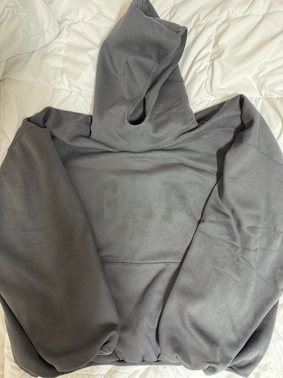 이지 갭 엔지니어드 바이 발렌시아가 도브 후드 다크 그레이 L 상품이미지1