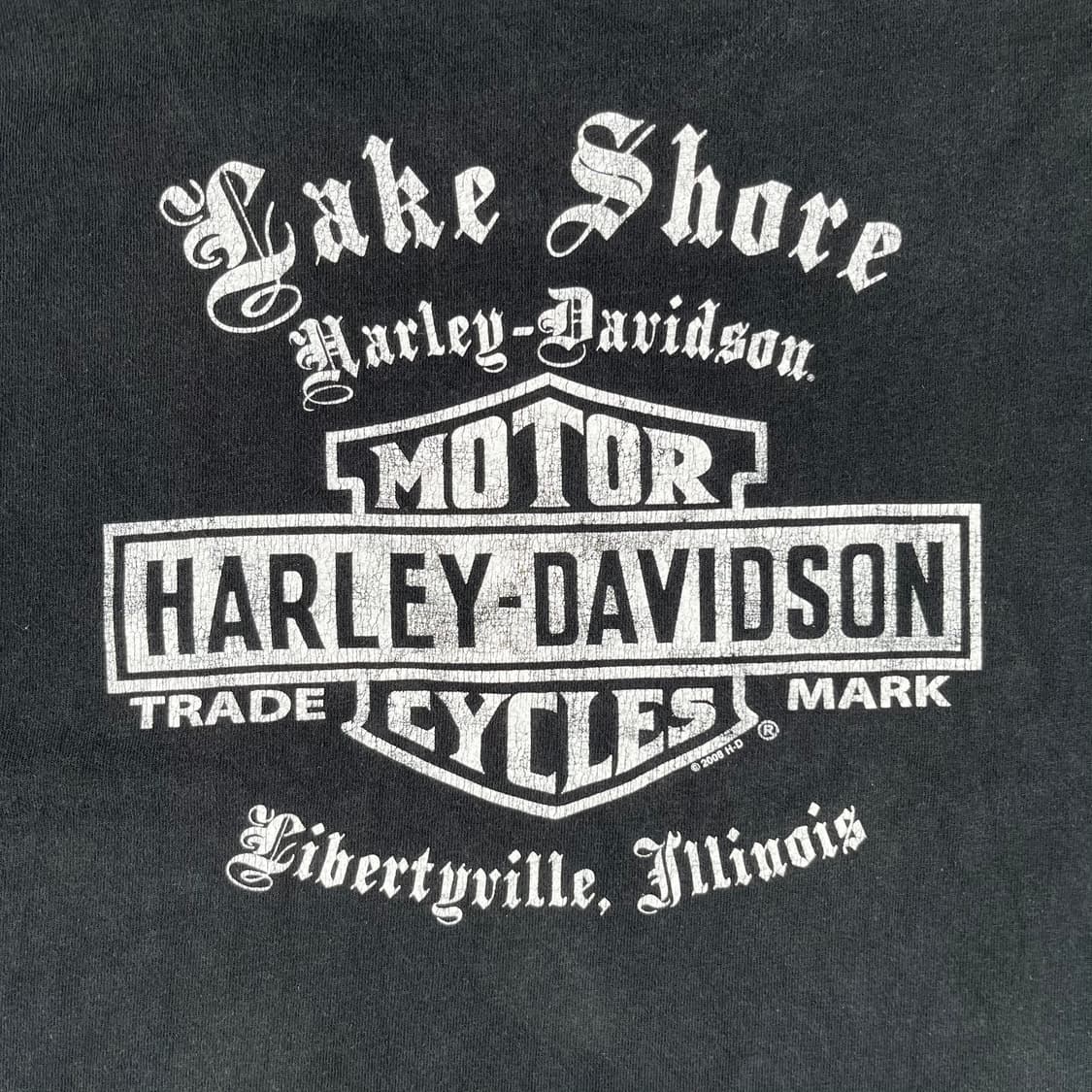 빈티지 할리데이비슨 디플로마체 로고 플레임 롱슬리브 상품이미지5