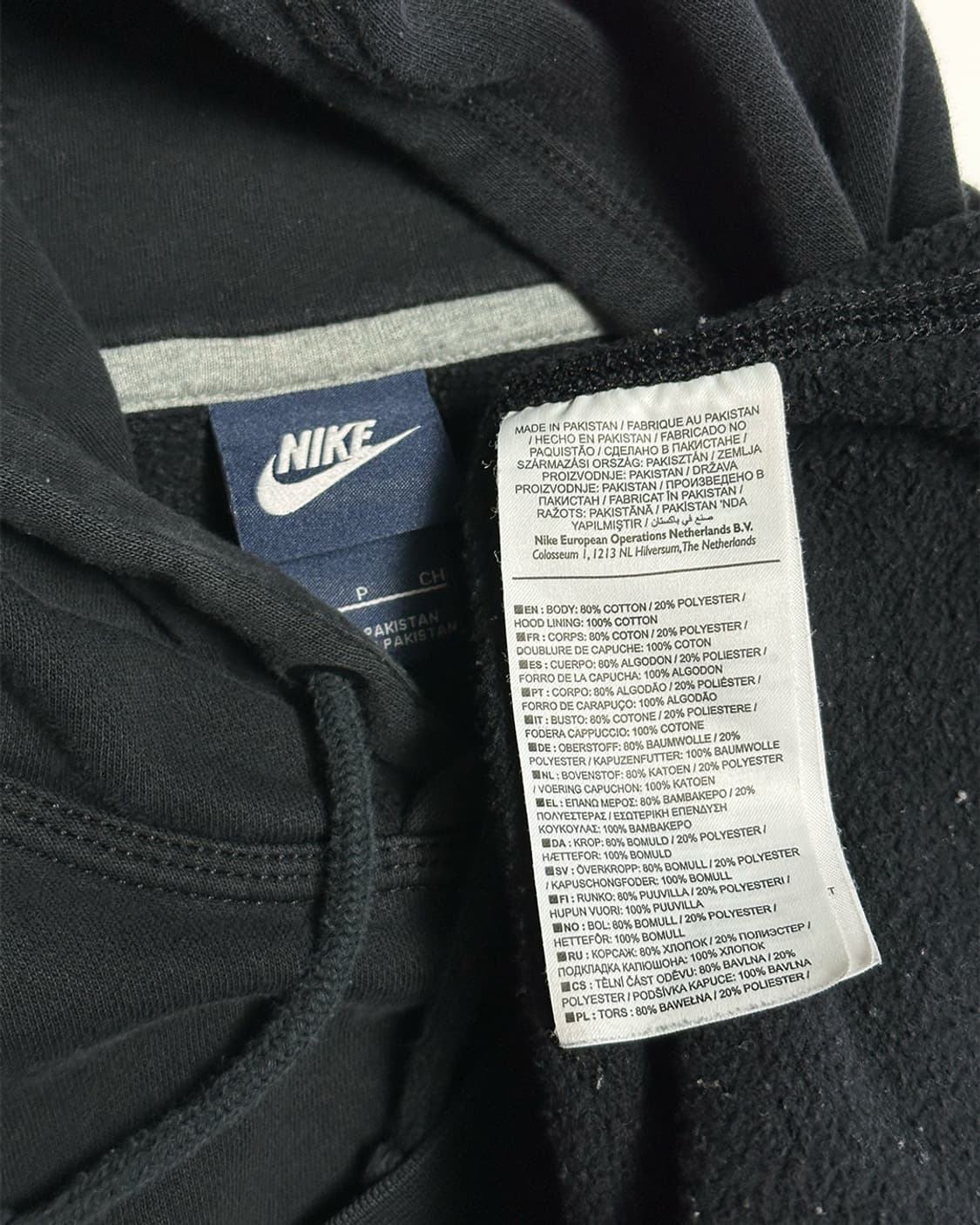 나이키 기모 후드 블랙 상품이미지3