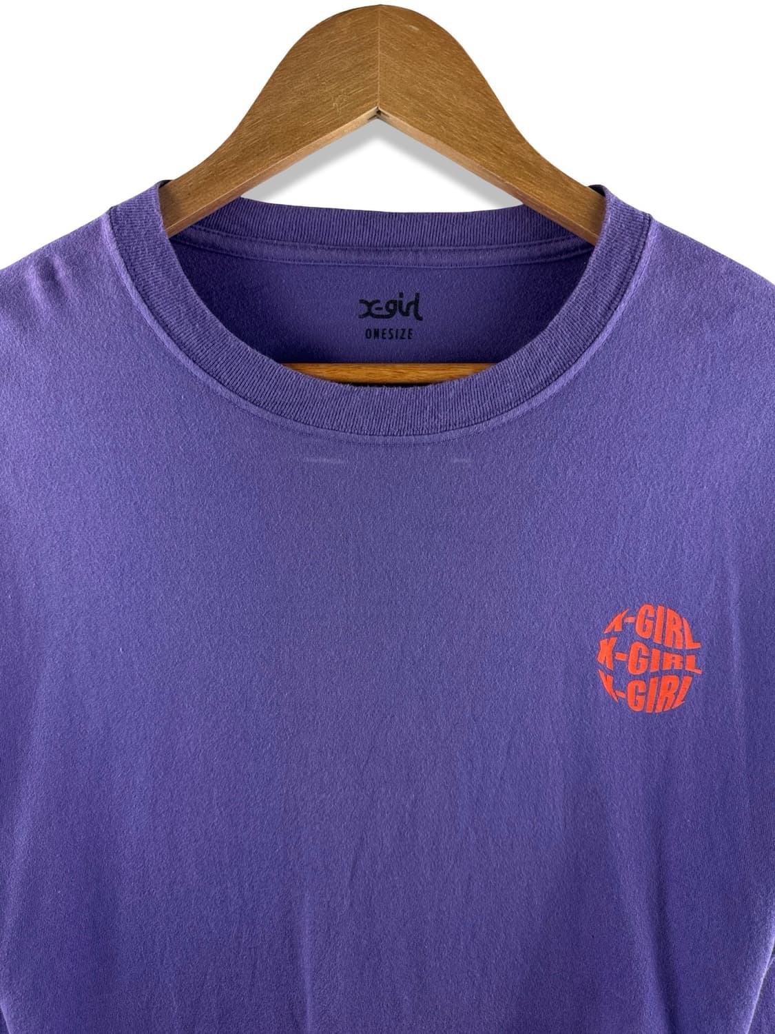 X-girl 퍼플 프린팅 롱슬리브2524 상품이미지3