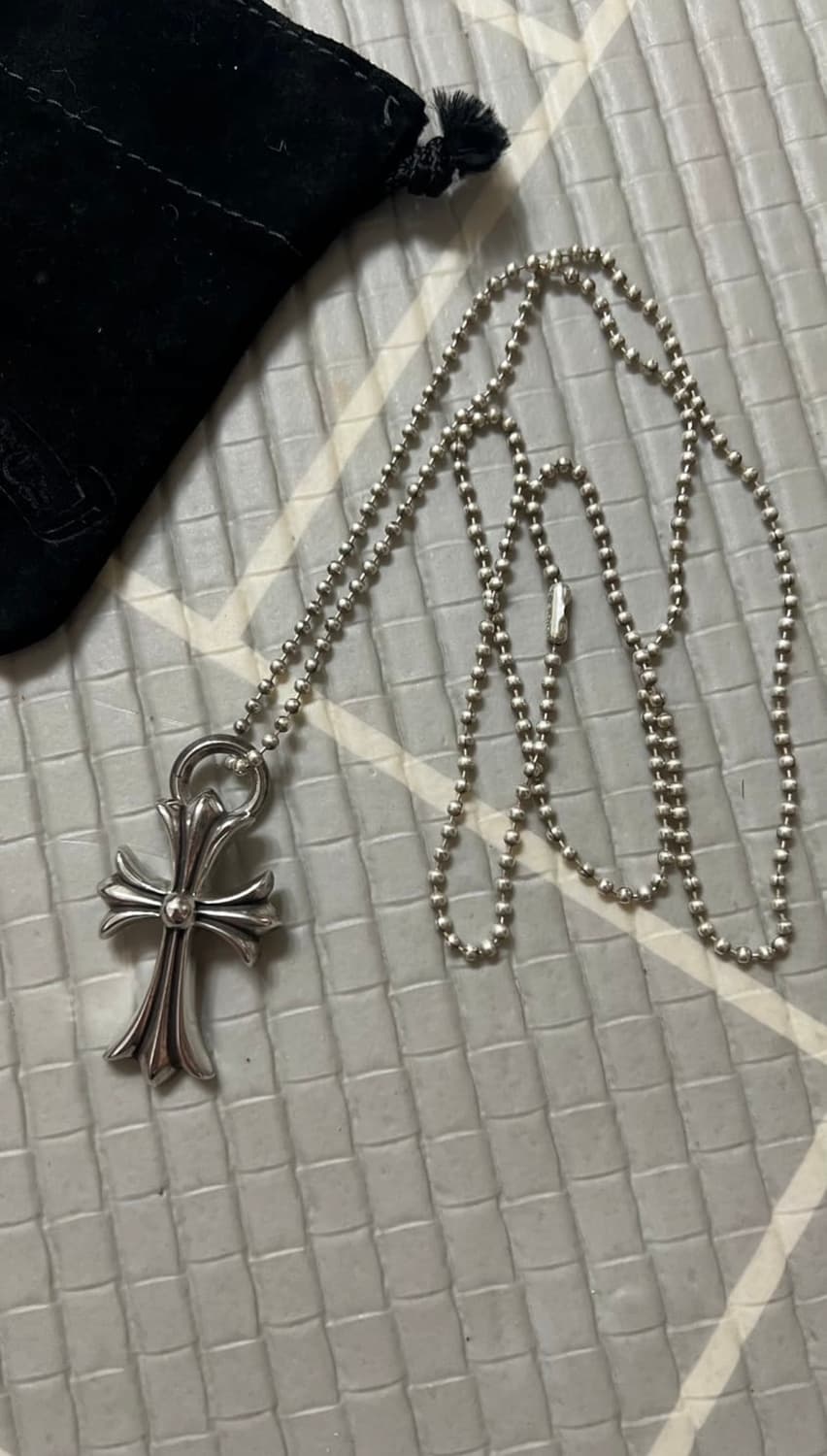 크롬하츠 크로스 펜던트 목걸이(정품 볼체인 포함) 상품이미지1