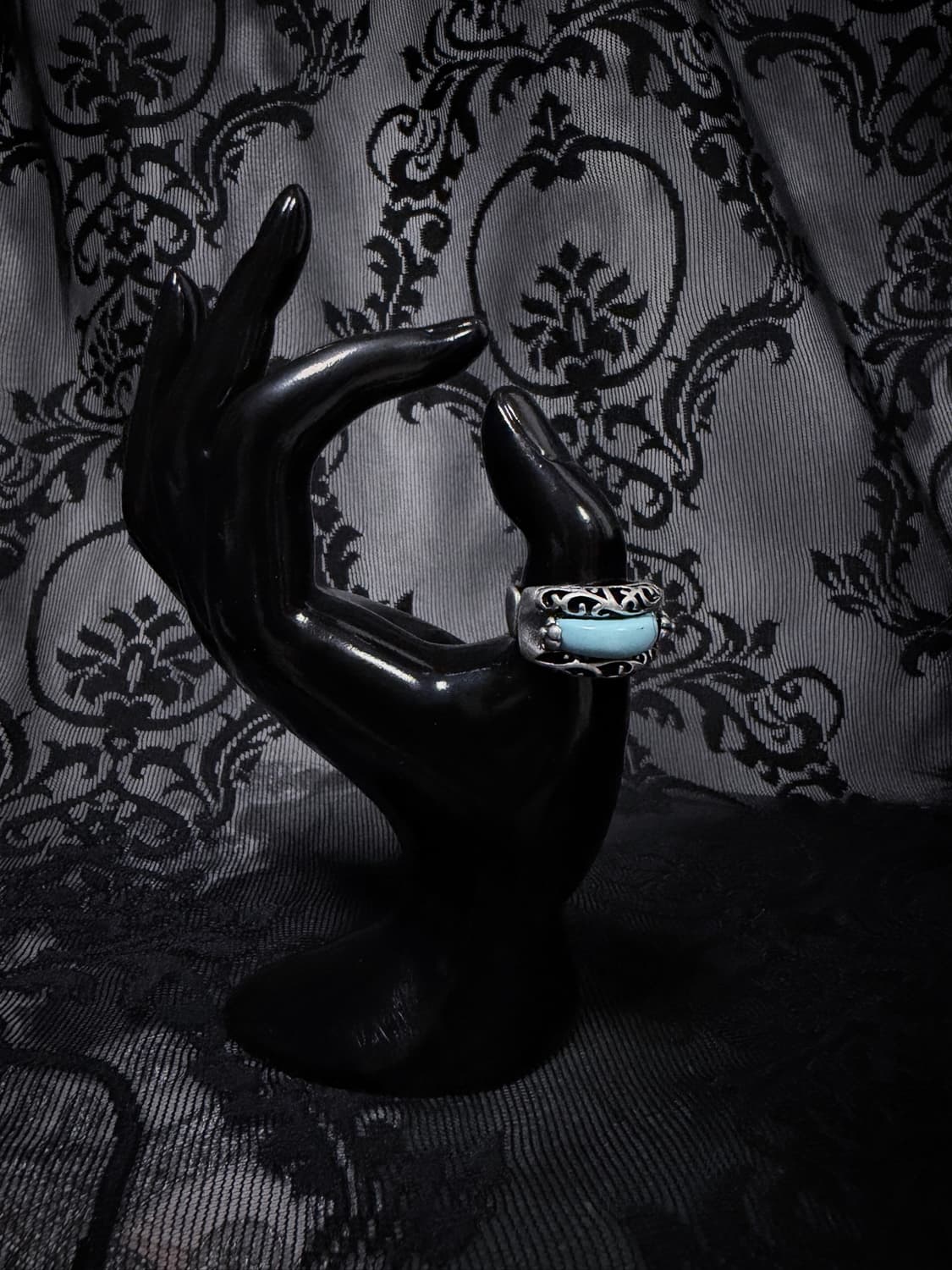 [VINTAGE] ༺ RING 007 오리엔탈 민트 터키석 오픈링 상품이미지1