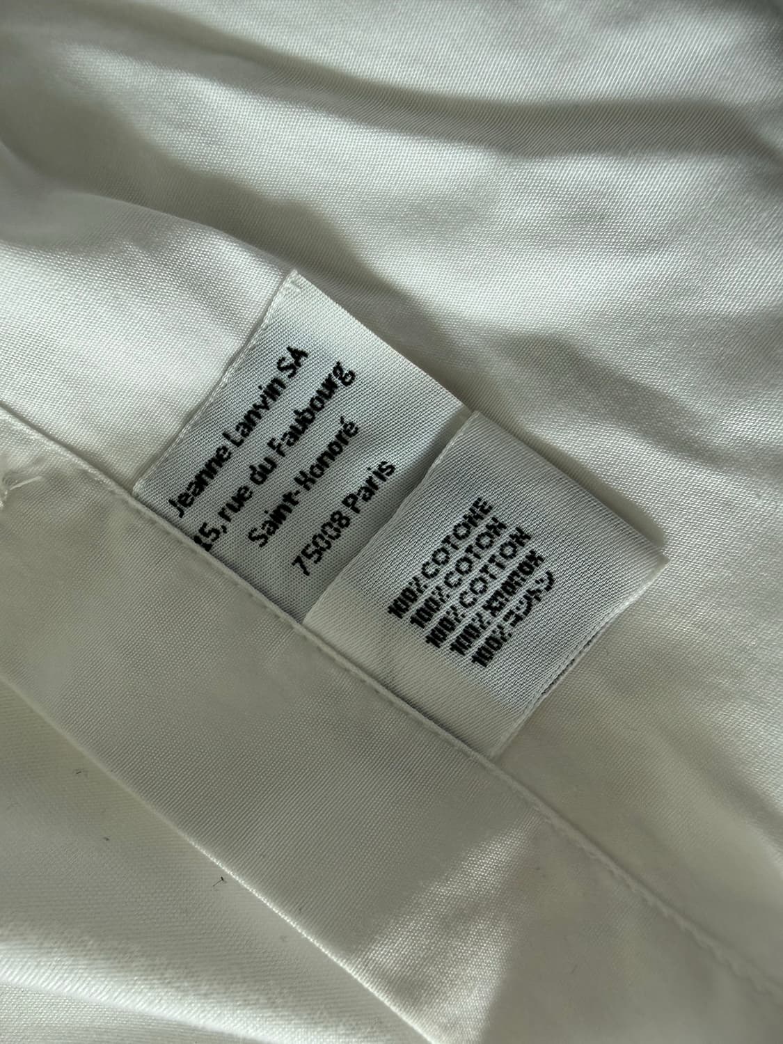 LANVIN 랑방 화이트 셔츠 41/16 상품이미지3