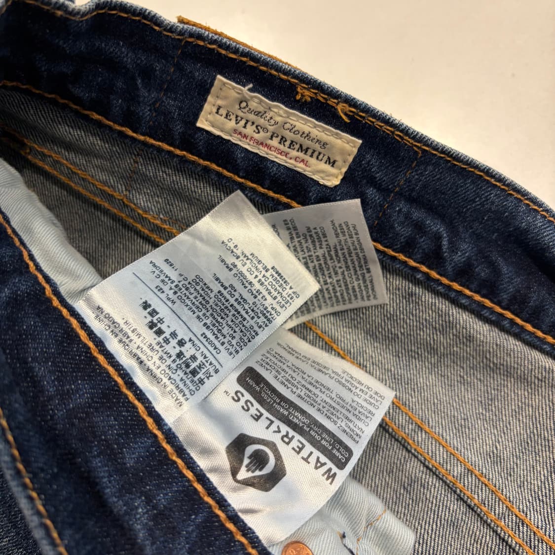 [34x32] 리바이스 502 테이퍼 데님 청바지 팬츠 D616 상품이미지7