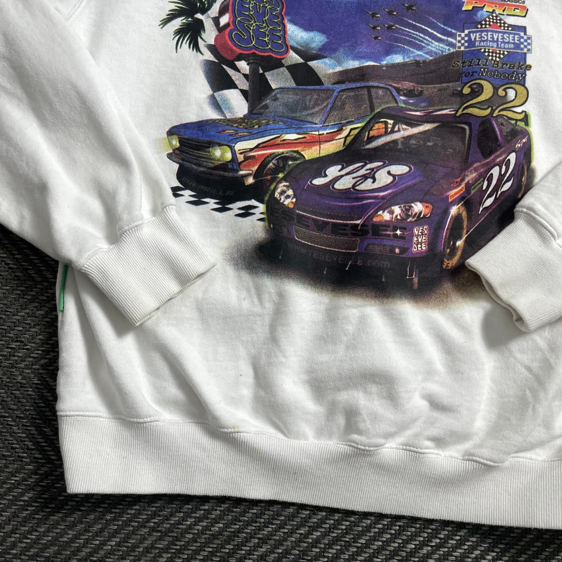 예스아이씨 레이싱 그래픽 후드 티셔츠o 4110 상품이미지2