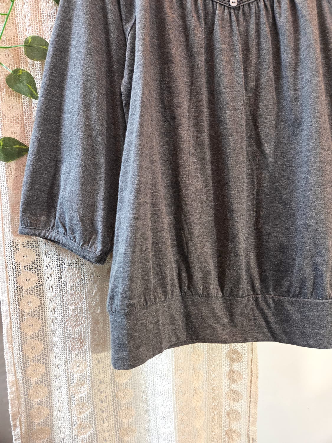 크로쉐 디테일 7부 슬리브 상품이미지3