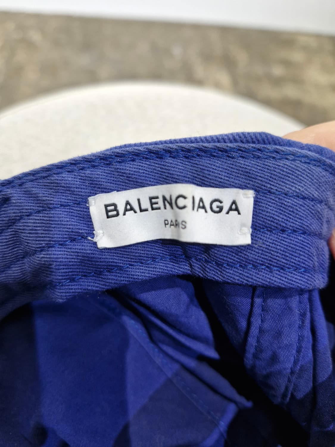 Balenciaga 발렌시아가 웨이브로고 볼캡 네이비 상품이미지4
