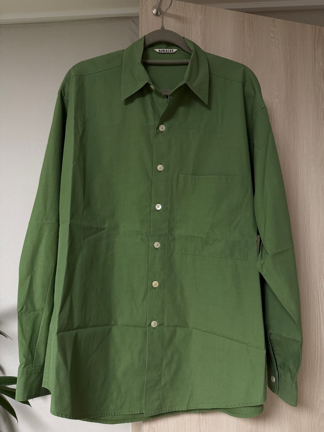 23ss 오라리 워시드 핀스 트윌 빅 셔츠 상품이미지3