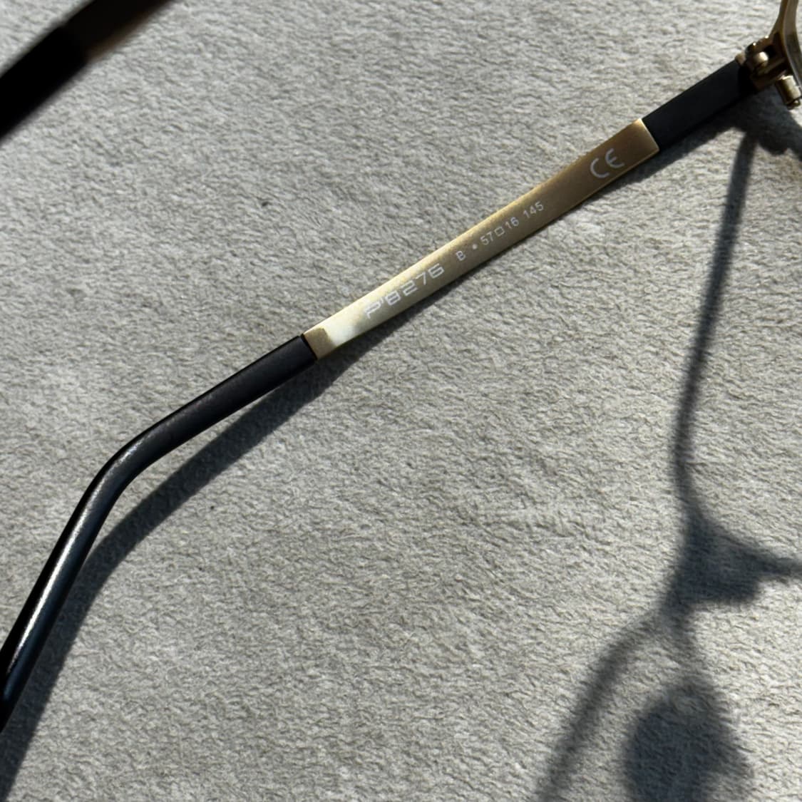 포르쉐 디자인 메탈 안경 매트 골드 (OS) 상품이미지5