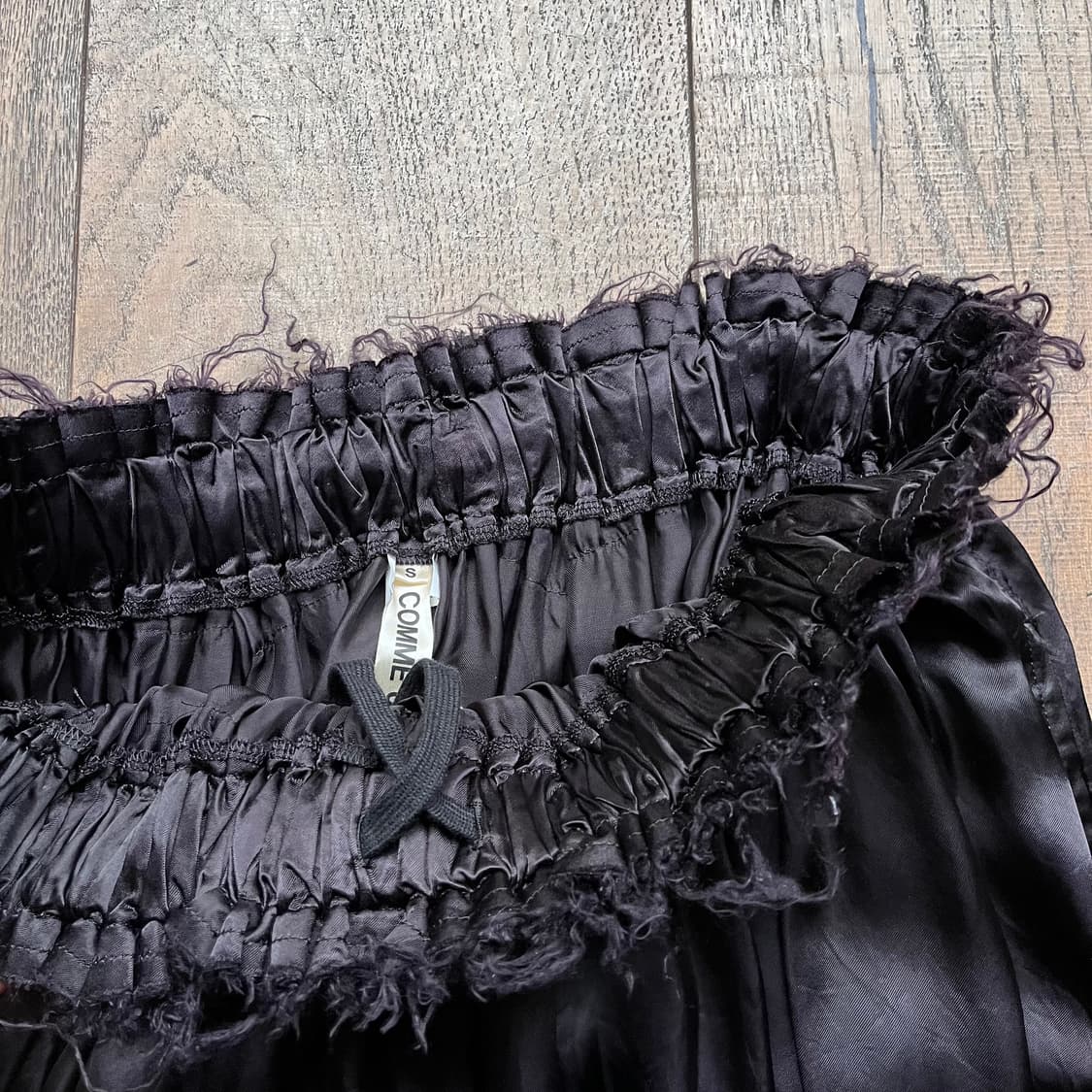Distressed Shirring Cupra Skirt 상품이미지5