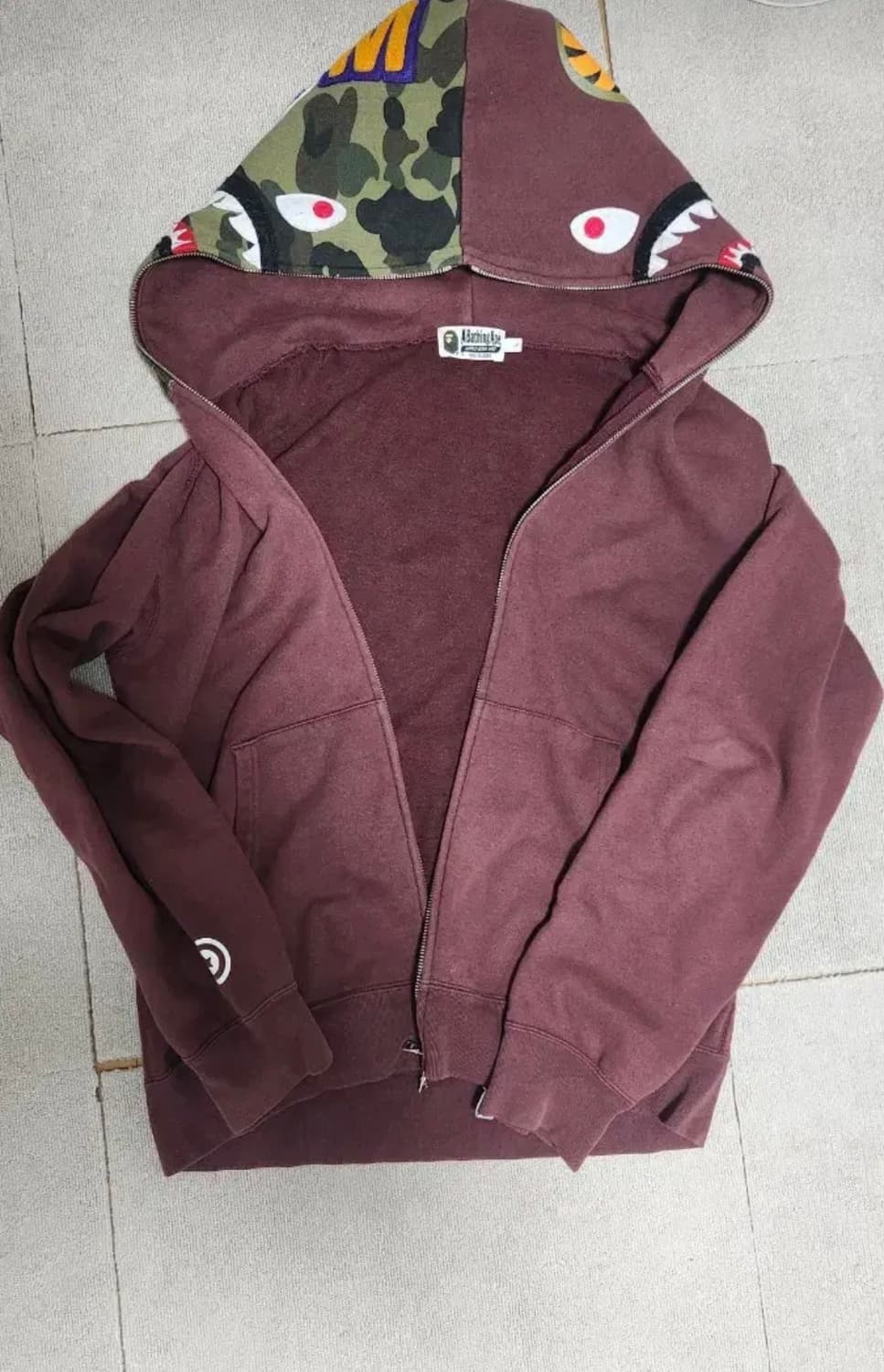 베이프 샤크후드 브라운 L 상품이미지2