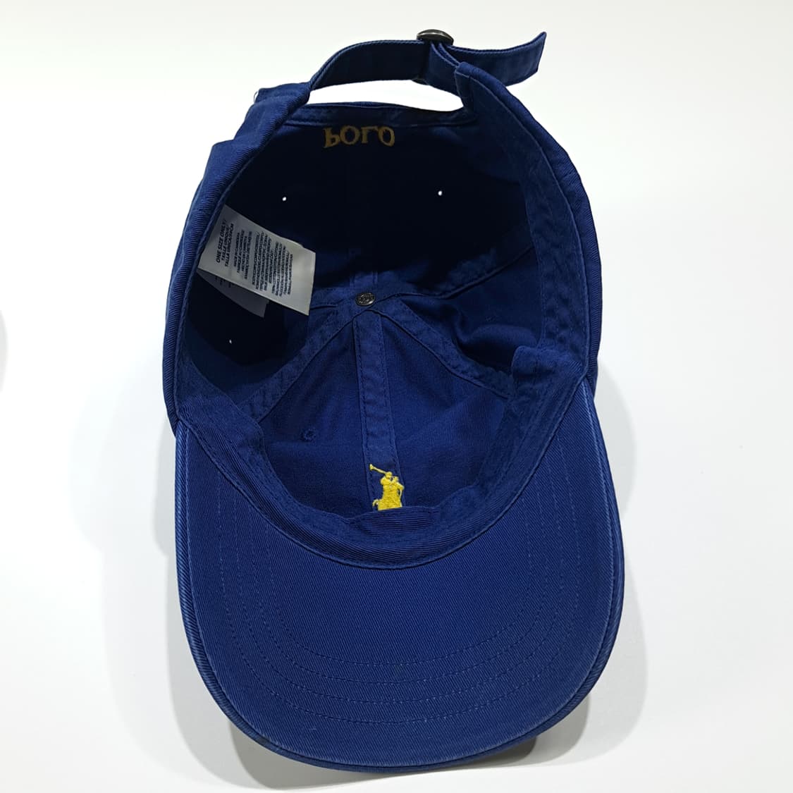 CL919 폴로 옐로우 포니 로얄블루 볼캡 모자 상품이미지7