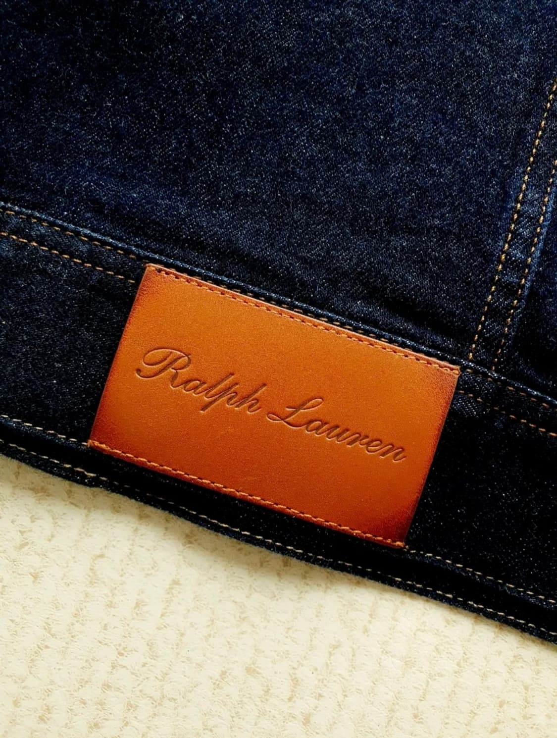 랄프로렌 퍼플라벨 스웨이드 카라 데님자켓 상품이미지8